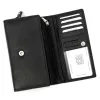 Money Kepper 12132 RFID fekete női bőr pénztárca 17 x 9.5 x 4 cm