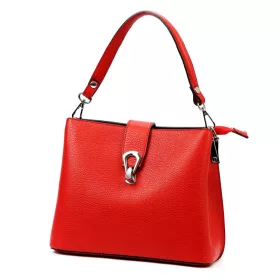 Luka 24-069 piros női bőr válltáska 27 x 21.5 x 13 cm