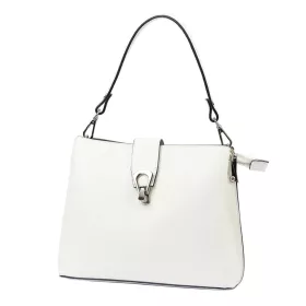 Luka 24-069 fehér női bőr válltáska 27 x 21.5 x 13 cm