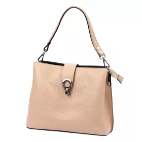   Luka 24-069 púderszínű női bőr válltáska 27 x 21.5 x 13 cm