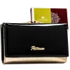 Peterson PTN LJ-42108 fekete-arany női bőr pénztárca 14 x 9 x 3.5 cm