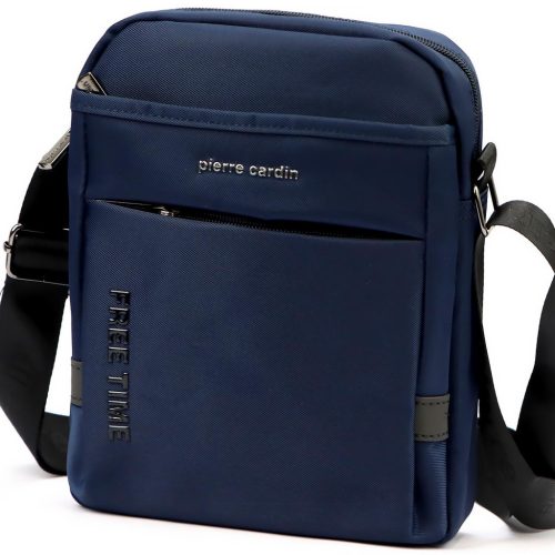 Pierre Cardin 1701 ALAN09 sötétkék férfi oldaltáska 20 x 24 x 9 cm 