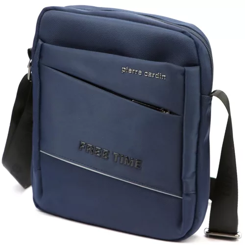 Pierre Cardin 1711 ALAN09 sötétkék férfi oldaltáska 20 x 24 x 9 cm