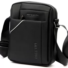  Pierre Cardin 2011 ALAN09 fekete férfi oldaltáska 20 x 24 x 9 cm