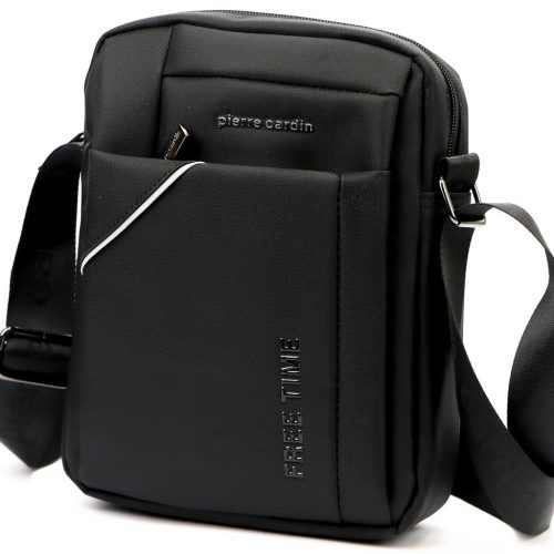 Pierre Cardin 2011 ALAN09 fekete férfi oldaltáska 20 x 24 x 9 cm 
