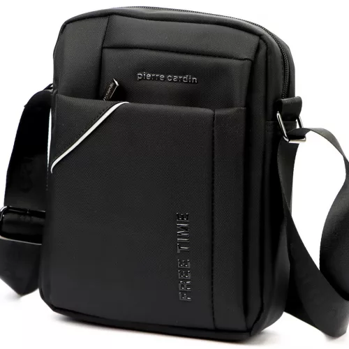 Pierre Cardin 2011 ALAN09 fekete férfi oldaltáska 20 x 24 x 9 cm