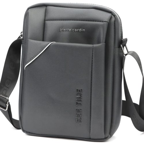 Pierre Cardin 2011 ALAN09 szürke férfi oldaltáska 20 x 24 x 9 cm 