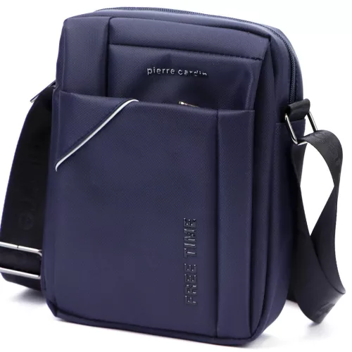 Pierre Cardin 2011 ALAN09 sötétkék férfi oldaltáska 20 x 24 x 9 cm
