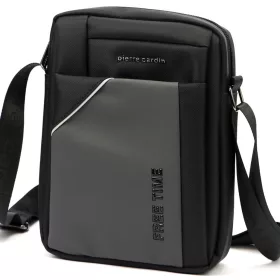   Pierre Cardin 2011 ALAN09 sötétszürke férfi oldaltáska 20 x 24 x 9 cm
