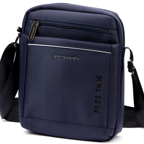 Pierre Cardin 2051 ALAN09 sötétkék férfi oldaltáska 20 x 24 x 9 cm