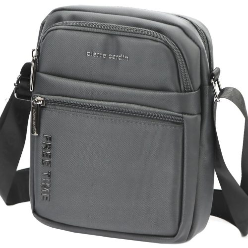 Pierre Cardin 2061 ALAN09 szürke férfi oldaltáska 20 x 24 x 9 cm
