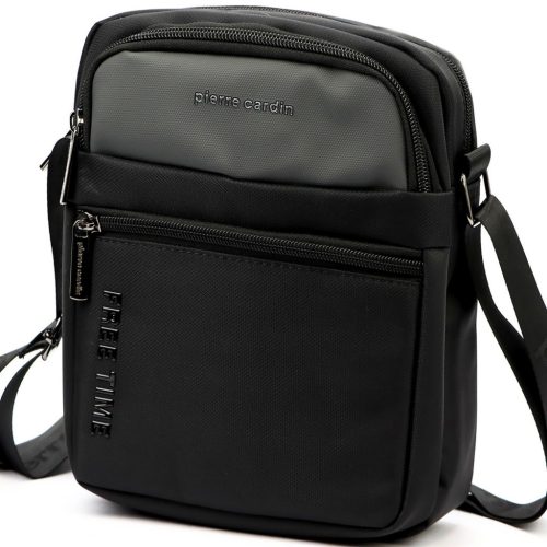 Pierre Cardin 2061 ALAN09 sötétszürke férfi oldaltáska 20 x 24 x 9 cm