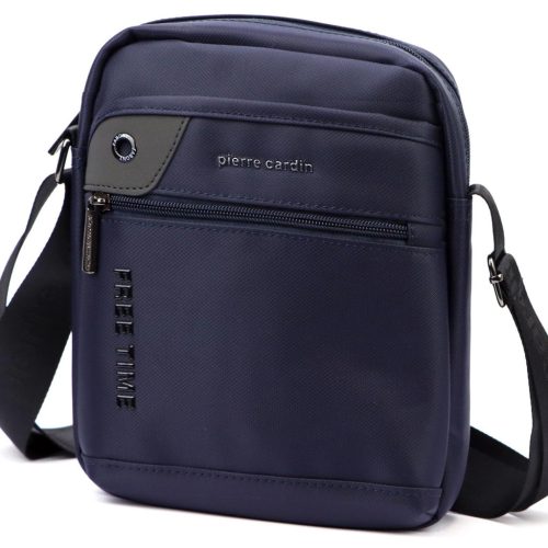 Pierre Cardin 2081 ALAN09 sötétkék férfi oldaltáska 20 x 24 x 9 cm