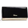 Peterson PTN LJ-42100 fekete-arany női bőr pénztárca 19.5 x 9.5 x 2.2 cm