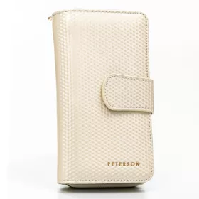  Peterson PTN 76116-SBR-BE bézs női bőr pénztárca 9.5 x 16.5 x 3.5 cm