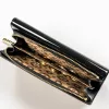 Peterson PTN LJ-415 fekete-arany női bőr pénztárca 18 x 9 x 2.2 cm