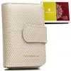 Peterson PTN 425214-SBR-BE bézs női bőr pénztárca 13 x 9 x 3.3 cm