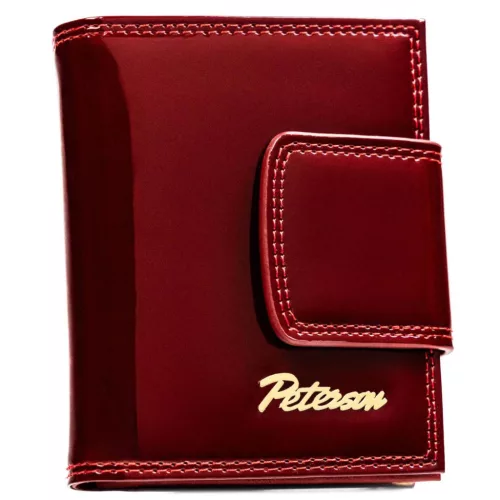 Peterson PTN BC-42329 piros női bőr pénztárca 10,5 x 8,5 x 3 cm, RFID