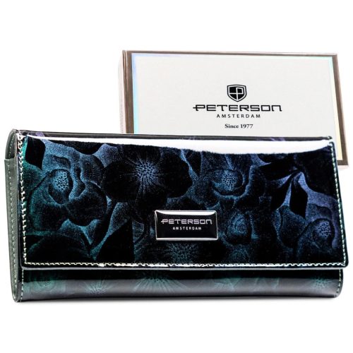 Peterson PTN PS401-FDS kék női pénztárca 18.5 x 9.5 x 2.5 cm