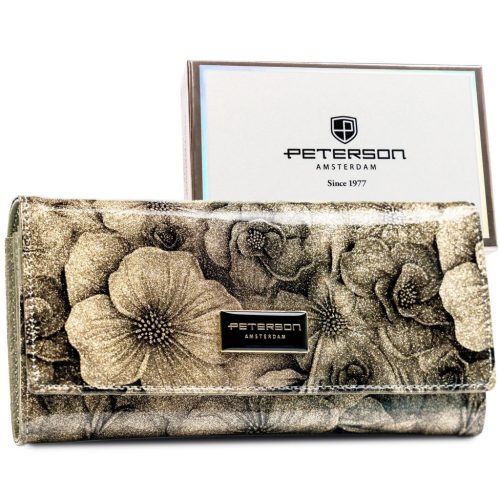 Peterson PTN PS401-FDS bézs női pénztárca 18.5 x 9.5 x 2.5 cm