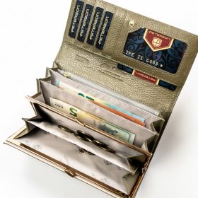  Peterson PTN PS401-FDS bézs női pénztárca 18.5 x 9.5 x 2.5 cm