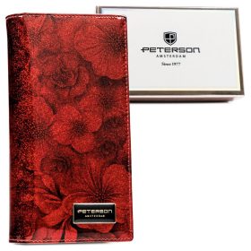   Peterson PTN PS1431-FDS piros női pénztárca 20 x 10 x 3 cm