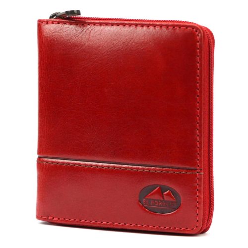 EL FORREST 991-401 RFID piros női bőr pénztárca 10 x 11 x 2 cm 