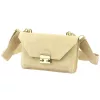 Luka 24-077 bézs női bőr válltáska, oldaltáska 20 x 12.5 x 5 cm