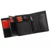 Pierre Cardin YS605 326 fekete-piros férfi bőr pénztárca 10 x 13 x 3 cm