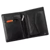 Pierre Cardin YS605 326 fekete-piros férfi bőr pénztárca 10 x 13 x 3 cm