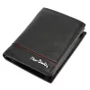 Pierre Cardin YS605 326 fekete-piros férfi bőr pénztárca 10 x 13 x 3 cm