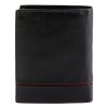 Pierre Cardin YS605 326 fekete-piros férfi bőr pénztárca 10 x 13 x 3 cm 