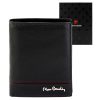 Pierre Cardin YS605 326 fekete-piros férfi bőr pénztárca 10 x 13 x 3 cm 