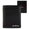 Pierre Cardin YS605 326 fekete-piros férfi bőr pénztárca 10 x 13 x 3 cm