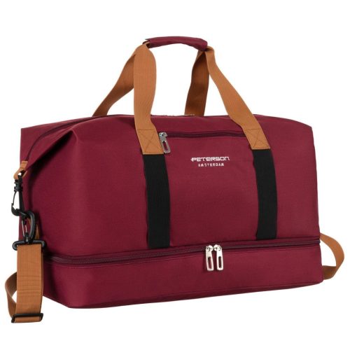 Peterson PTN 23145 bordó utazótáska 47 x 30 x 27 cm