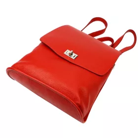 Luka 24-075 piros női bőr hátizsák 31 x 29 x 12 cm