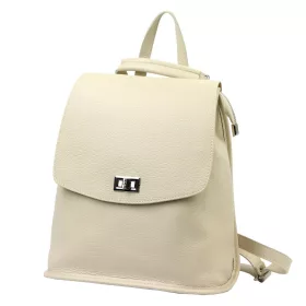 Luka 24-075 bézs női bőr hátizsák 31 x 29 x 12 cm