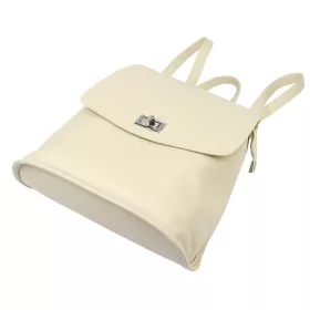 Luka 24-075 bézs női bőr hátizsák 31 x 29 x 12 cm