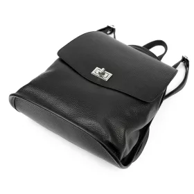 Luka 24-075 fekete női bőr hátizsák 31 x 29 x 12 cm
