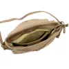 Luka 24-090 taupe női velúr bőr oldaltáska 24 x 22 x 5 cm
