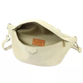   Luka 24-091 bézs női bőr crossbody, oldaltáska 35 x 15 x 11 cm