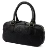 VS 042 fekete női bőr válltáska, oldaltáska 37 x 19 x 11 cm