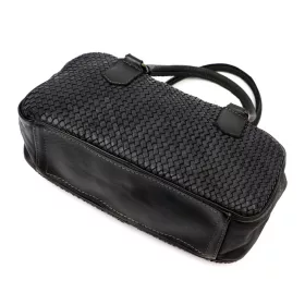   VS 042 fekete női bőr válltáska, oldaltáska 37 x 19 x 11 cm