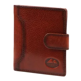   EL FORREST 874-29 RFID konyak férfi bőr pénztárca 9.5 x 10 x 2.5 cm