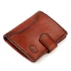 EL FORREST 874-29 RFID konyak férfi bőr pénztárca 9.5 x 10 x 2.5 cm