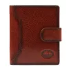 EL FORREST 874-29 RFID konyak férfi bőr pénztárca 9.5 x 10 x 2.5 cm