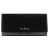 Pierre Cardin 02 LEAF-N 100 fekete női bőr pénztárca 18.5 x 10 x 3 cm