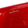 Pierre Cardin 02 LEAF-N 119 piros női bőr pénztárca 20 x 10.5 x 3 cm