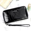 Pierre Cardin 02 LEAF-N 118 fekete női bőr pénztárca 20 x 11 x 4 cm