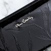 Pierre Cardin 02 LEAF-N 118 fekete női bőr pénztárca 20 x 11 x 4 cm